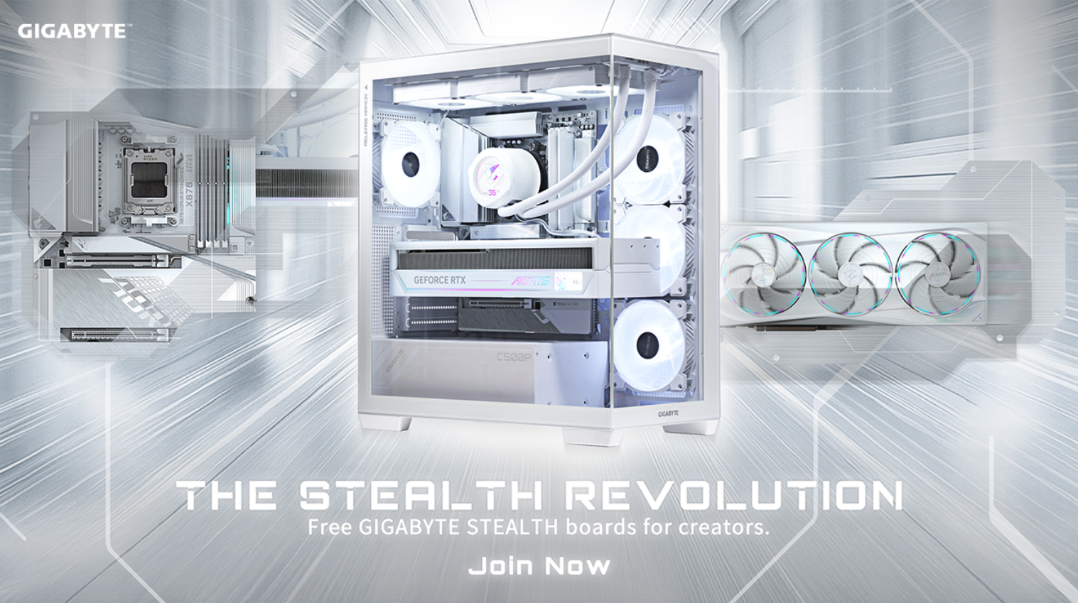 GIGABYTE najavljuje kampanju Stealth Revolution uz čiste i  estetski privlačne PC konfiguracije