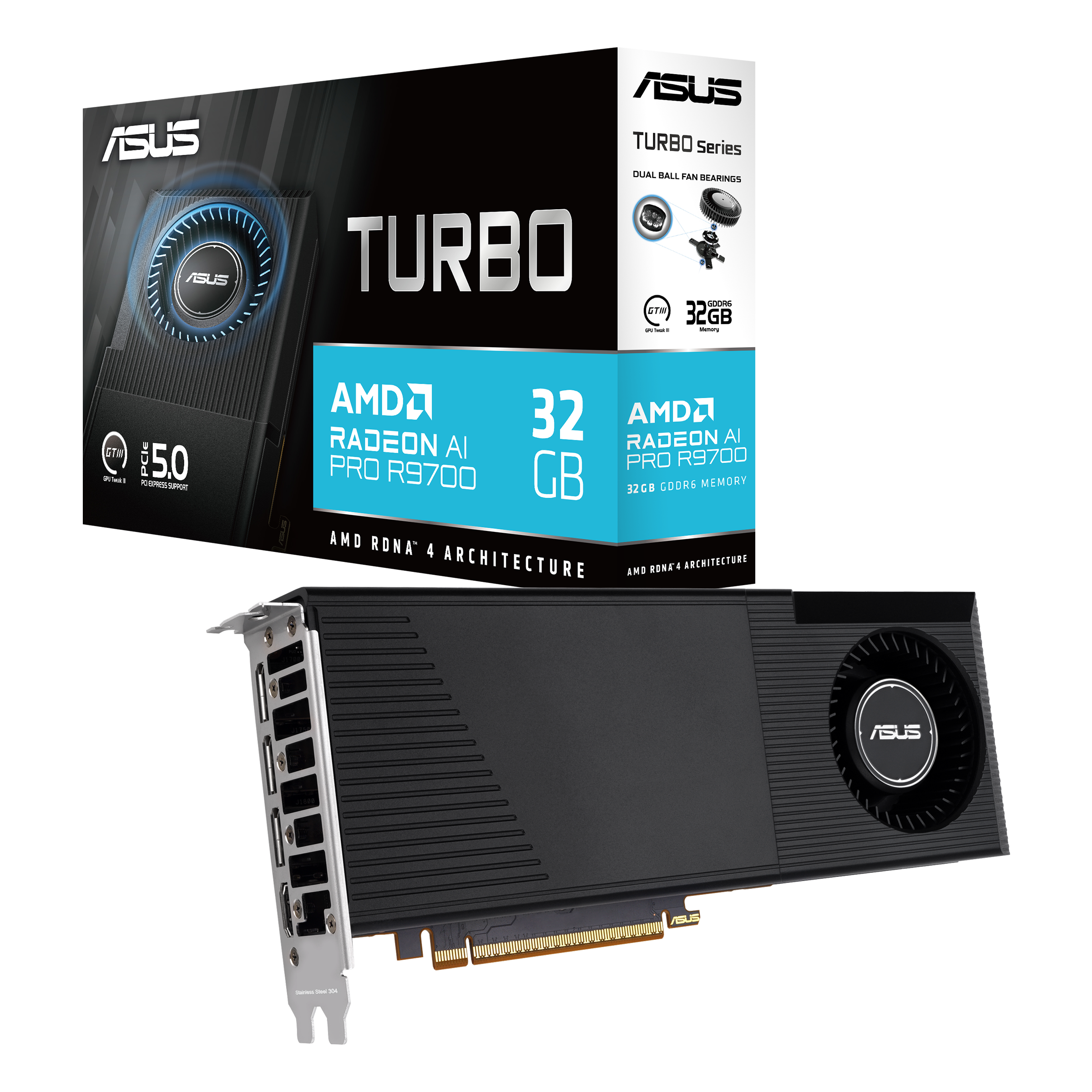 ASUS najavljuje Turbo Radeon AI Pro R9700 32GB grafičku kartu