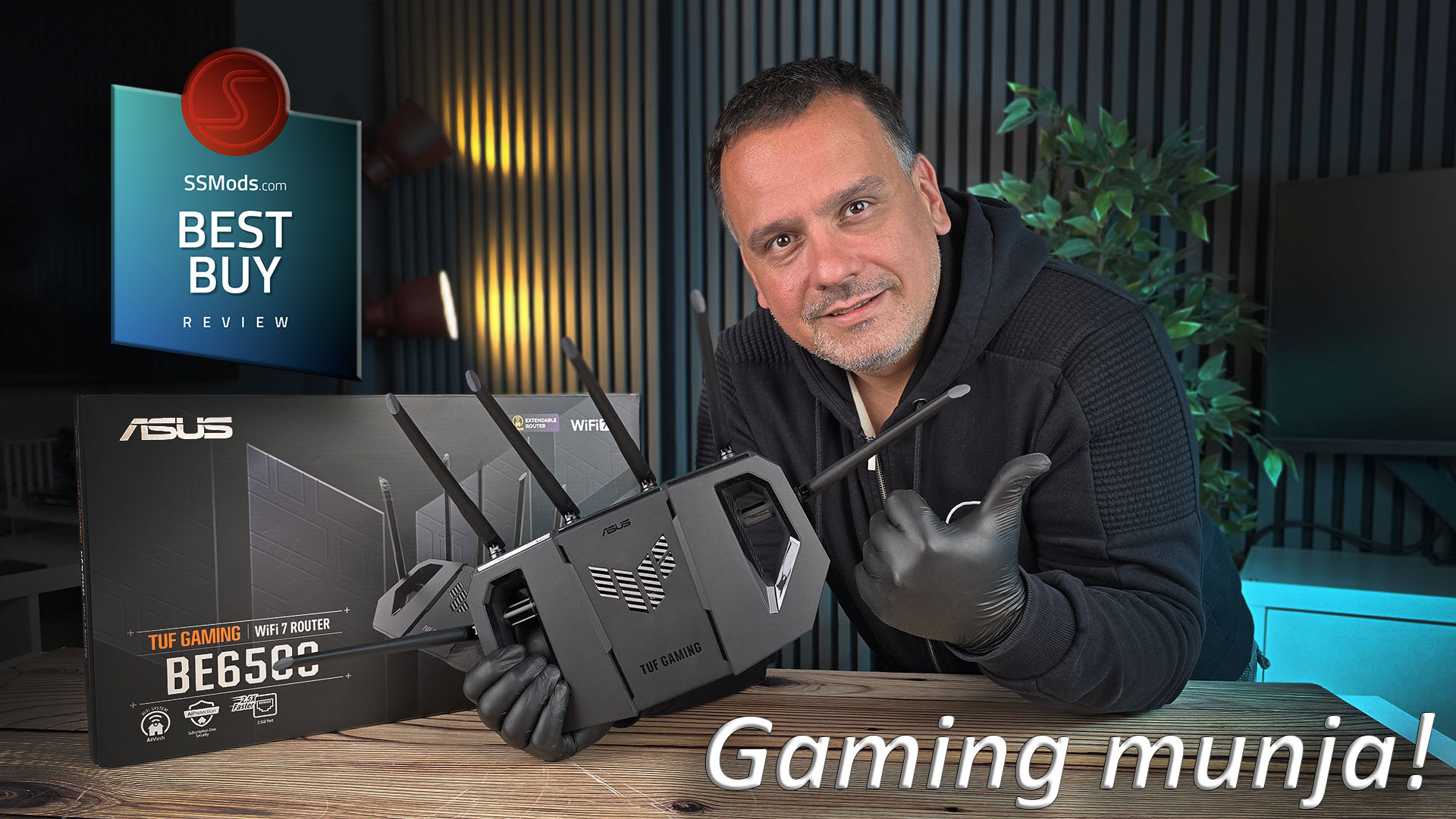 Asus TUF Gaming BE6500  Dual Band WiFi7 Router – Gaming munja!
