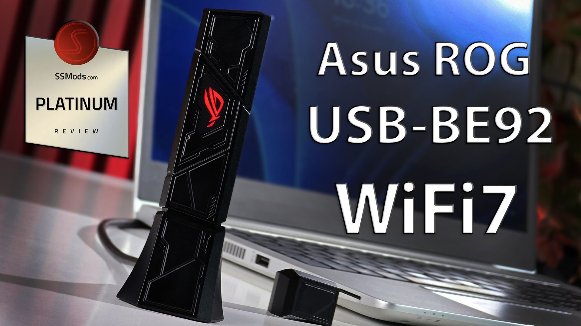 Asus ROG USB-BE92 – prenosni adapter WiFi7 standarda!