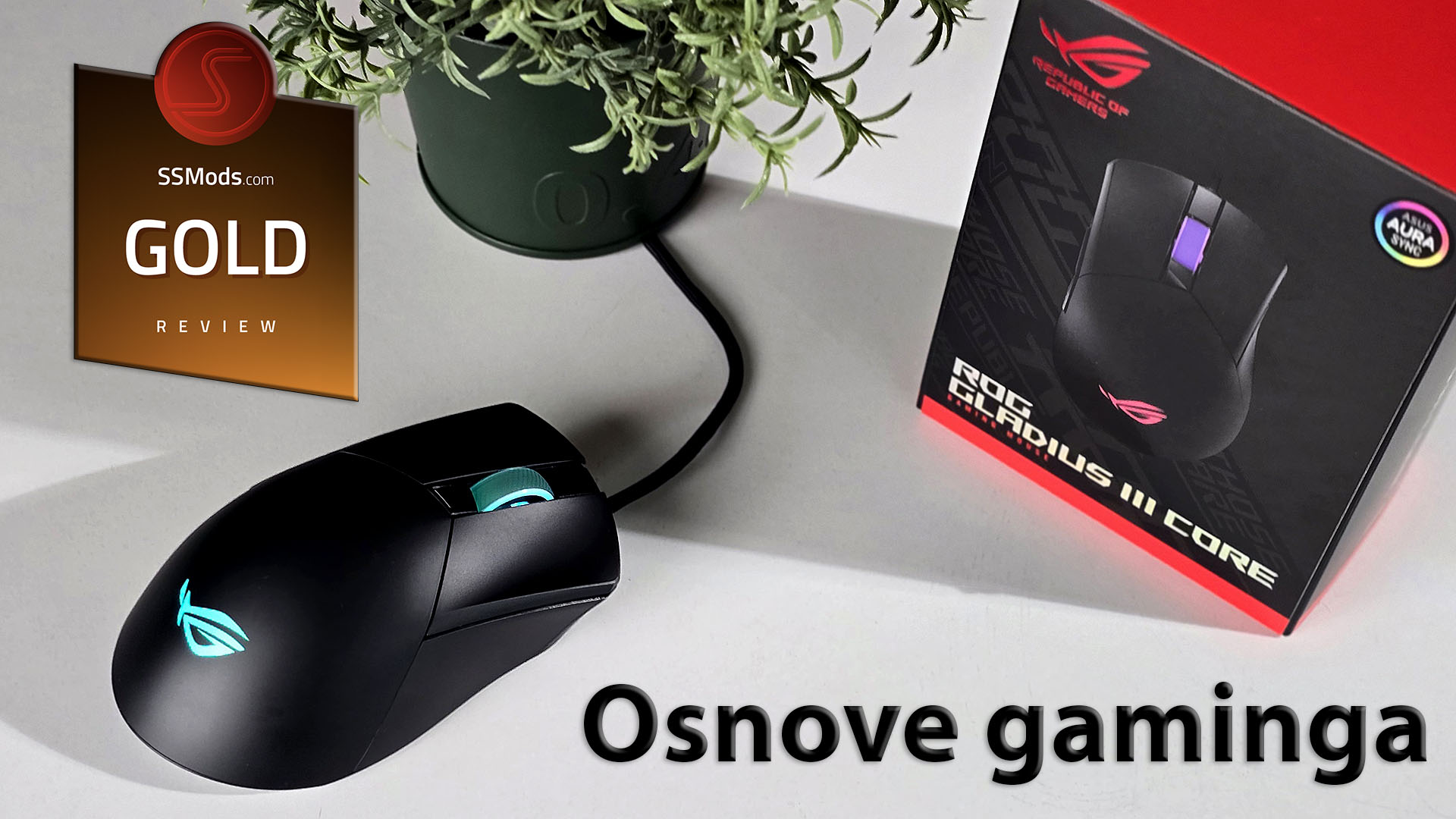 Asus ROG Gladius III CORE – Gejmerski miš sa repom!