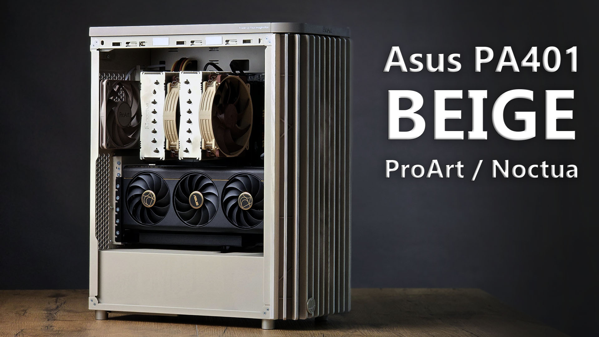 Asus ProArt PA401 BEIGE –  RTX5080 PC build