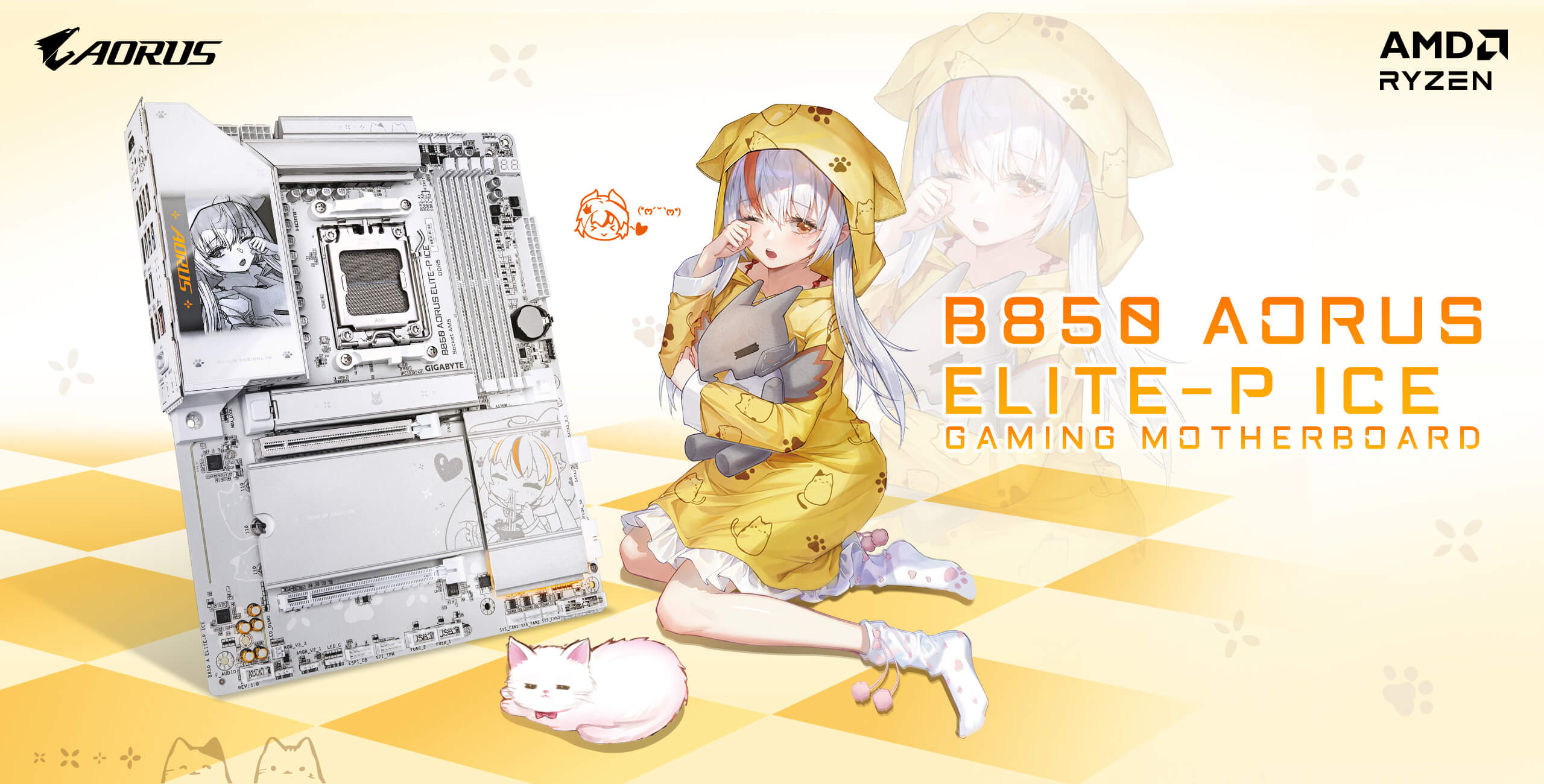 GIGABYTE predstavlja matičnu ploču AORUS ARI B850: Kada se tehnologija susretne sa anime stilom uz performanse nove generacije.