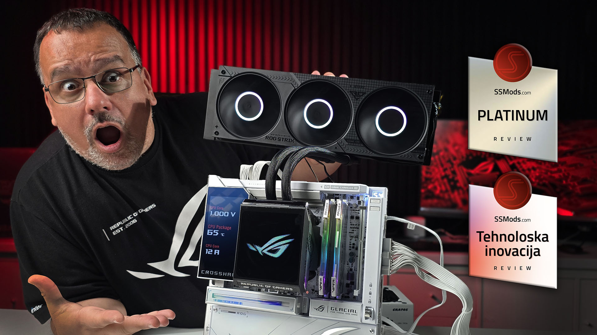 Asus ROG Strix SLC IV 360 ARGB LCD – Može to bez kabla?!